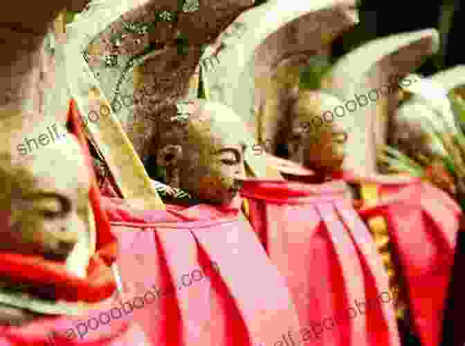 A Close Up Of A Jizo Statue Adorned With A Vibrant Red Bib, A Symbol Of Protection And Guidance Jizo Bodhisattva: Modern Healing Traditional Buddhist Practice