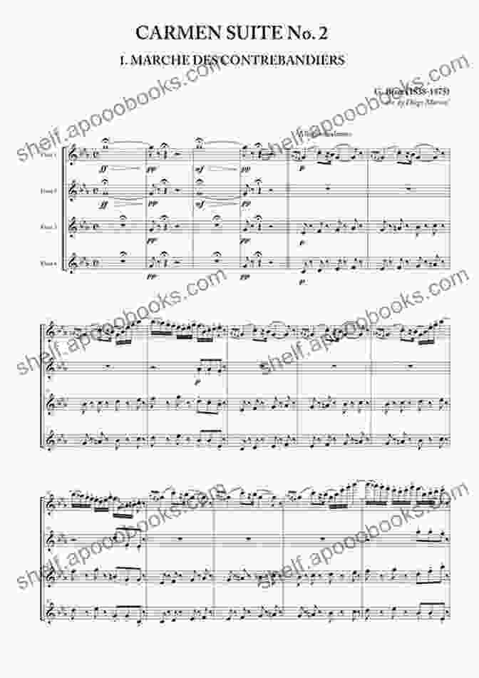 A Flute Quartet Performing The Carmen Suite Carmen Suite For Flute Quartet (C Flute 3) ( Carmen Suite Flute Quartet)