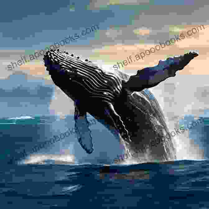 A Majestic Humpback Whale Breaches The Surface Of The Ocean, Its Flukes Glistening In The Sunlight. Hvaldi K J Simpson