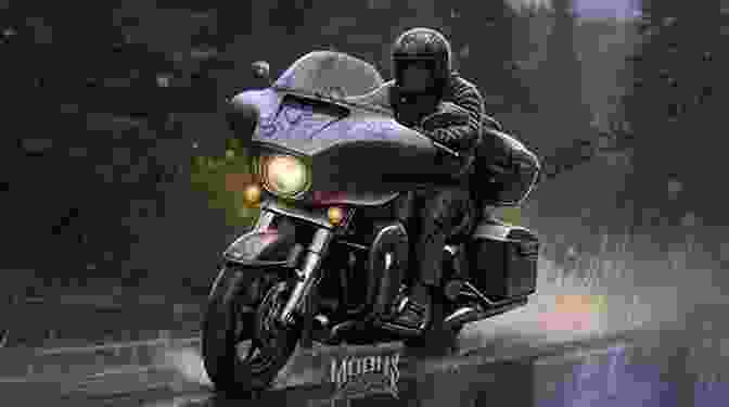 A Motorcyclist Rides Through A Rainstorm, Symbolizing The Challenges And Obstacles Faced On The Journey Of Self Discovery. Eight Wheels And A Prayer