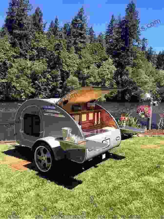 A Teardrop Trailer Parked In A Campsite Building Teardrop Trailer : Step By Step Guide To Build Your Teardrop Trailer