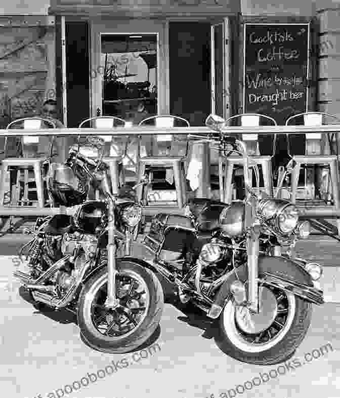 A Vintage Motorcycle Parked In Front Of A Diner In The 1950s Motorcycling In The 50s Jill Amanda Kennedy