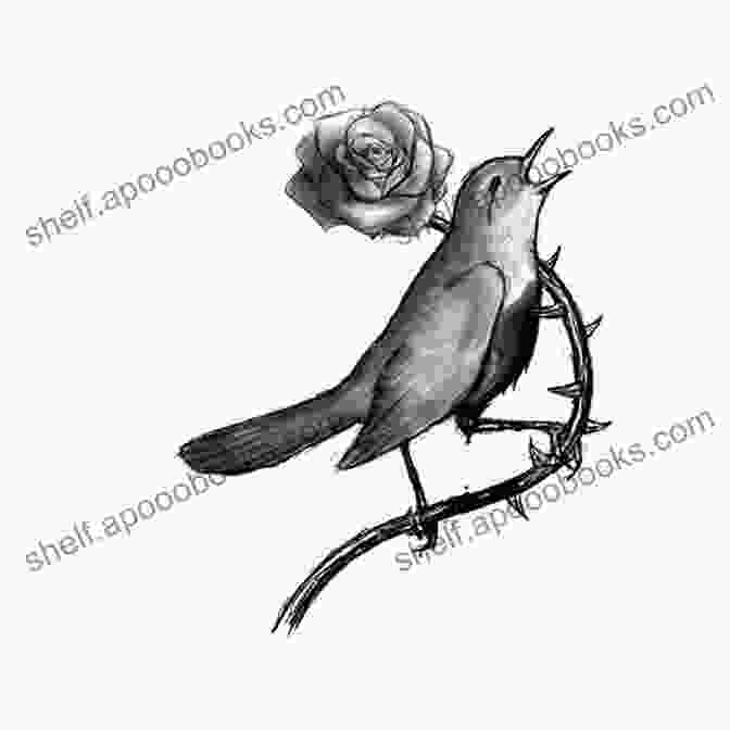 An Illustration Of A Nightingale Perched On A Blooming Red Rose El Ruisenor Y La Rosa/El Cumpleanos De La Infanta The Nightingale And The Rose (Texto Completo)