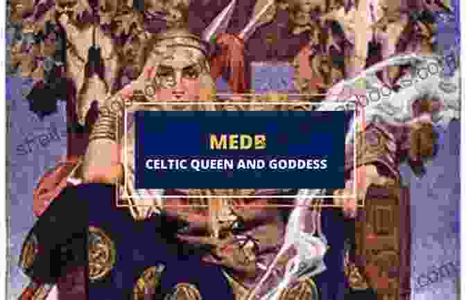 Artistic Depiction Of Queen Medb, The Formidable Ruler Of Connaught, Adorned In Regal Attire, Her Eyes Exuding Power And Determination Rathcroghan Irish Royal Site