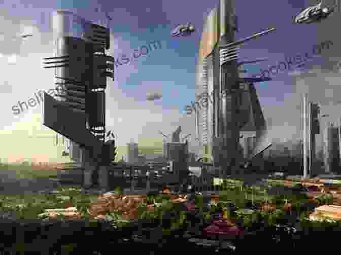 City Of Fire, A Futuristic Cityscape With Towering Buildings And Vibrant Colors City Of Fire: A Dark Space Tale