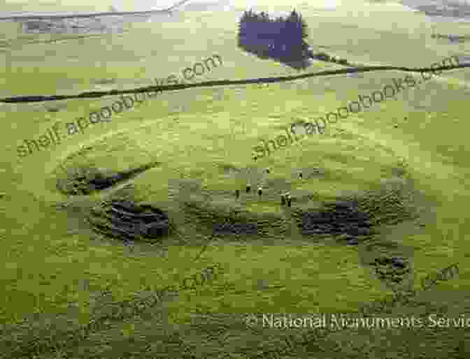 Close Up View Of The Rathcroghan Mound, Revealing Its Imposing Circular Embankment And Central Enclosure, A Testament To The Architectural Prowess Of The Ancient Builders Rathcroghan Irish Royal Site