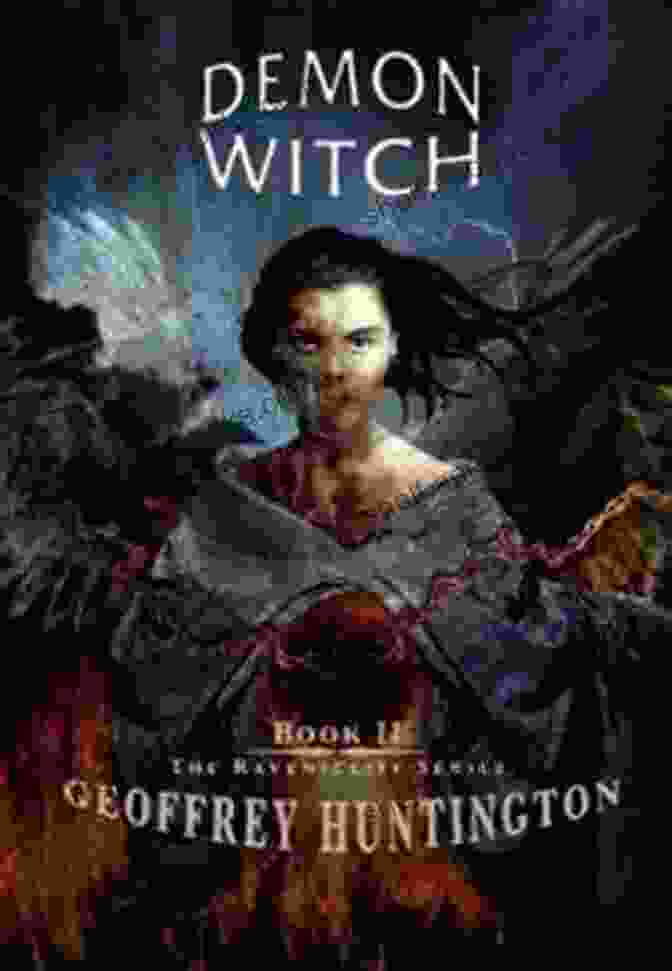 Demon Witch: The Ravenscliff Series Book Cover Featuring A Young Woman With Fiery Red Hair And A Mysterious Raven Perched On Her Shoulder. Demon Witch (The Ravenscliff Series)