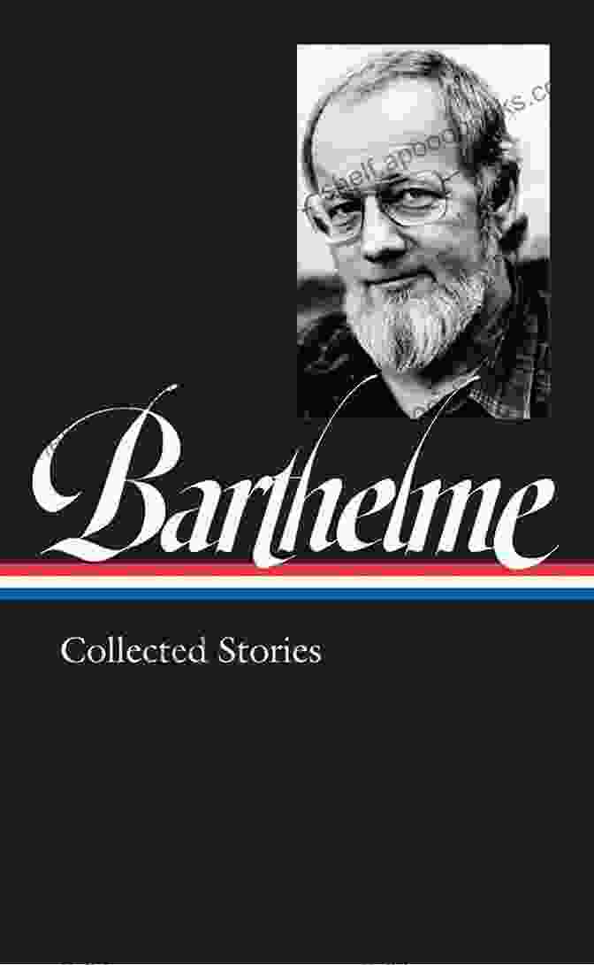 Donald Barthelme Collected Stories Loa 343 Book Cover, Featuring A Square Shaped Hole Cut Out Of A Black Background. Donald Barthelme: Collected Stories (LOA #343)