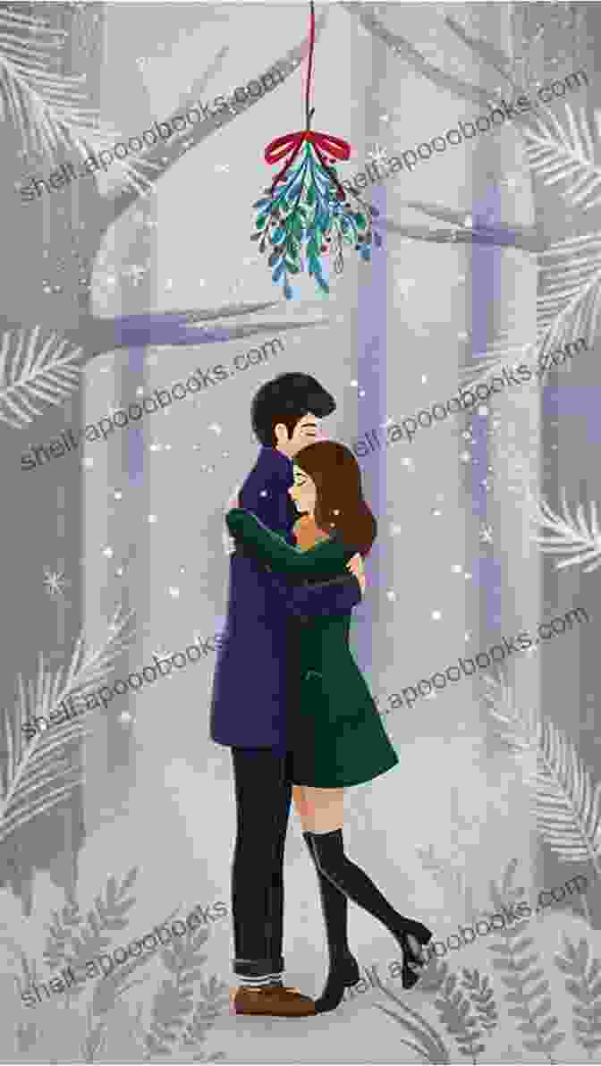 Fallen Lords Christmas Book Cover Featuring A Couple Embracing Under A Mistletoe Fallen Lords Christmas (Fallen Lords MC 10)