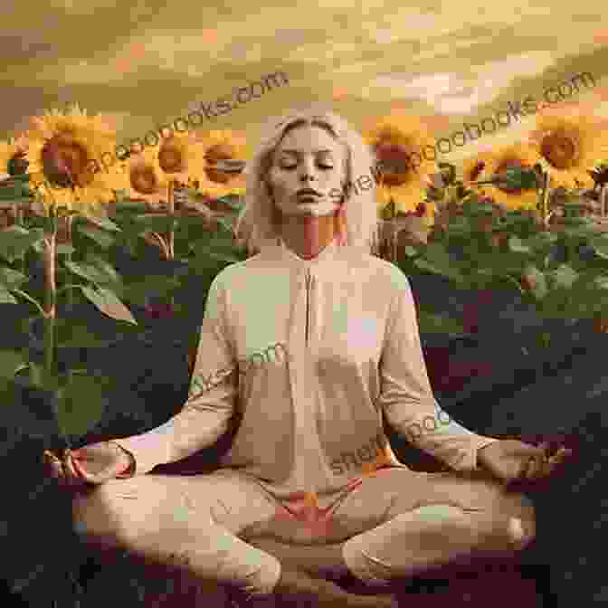 Image Of A Woman Meditating In A Field With The Word GAIA TO GALAXY: SCRIPTS FOR RADIO