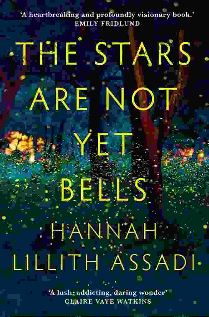 The Stars Are Not Yet Bells Book Cover, Featuring A Woman Standing In A Field Of Stars, With A Crescent Moon Above Her The Stars Are Not Yet Bells: A Novel