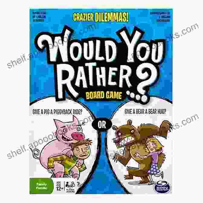 Would You Rather Game Book Cover Featuring A Group Of People Laughing And Pointing At Each Other Would You Rather Game Book: For Kids 5 12 Years Old The Of Jokes Fun And Silly Scenarios Challenging Choices Christmas Edition Best Game For Family Time (Christmas Gift)